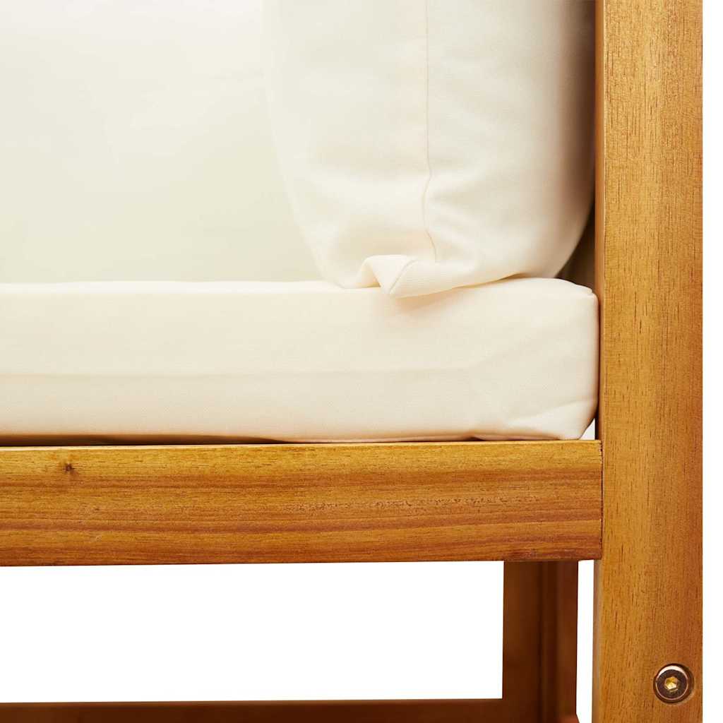 Gartensofa-Ecke mit Kissen Holz Akazie & Seil