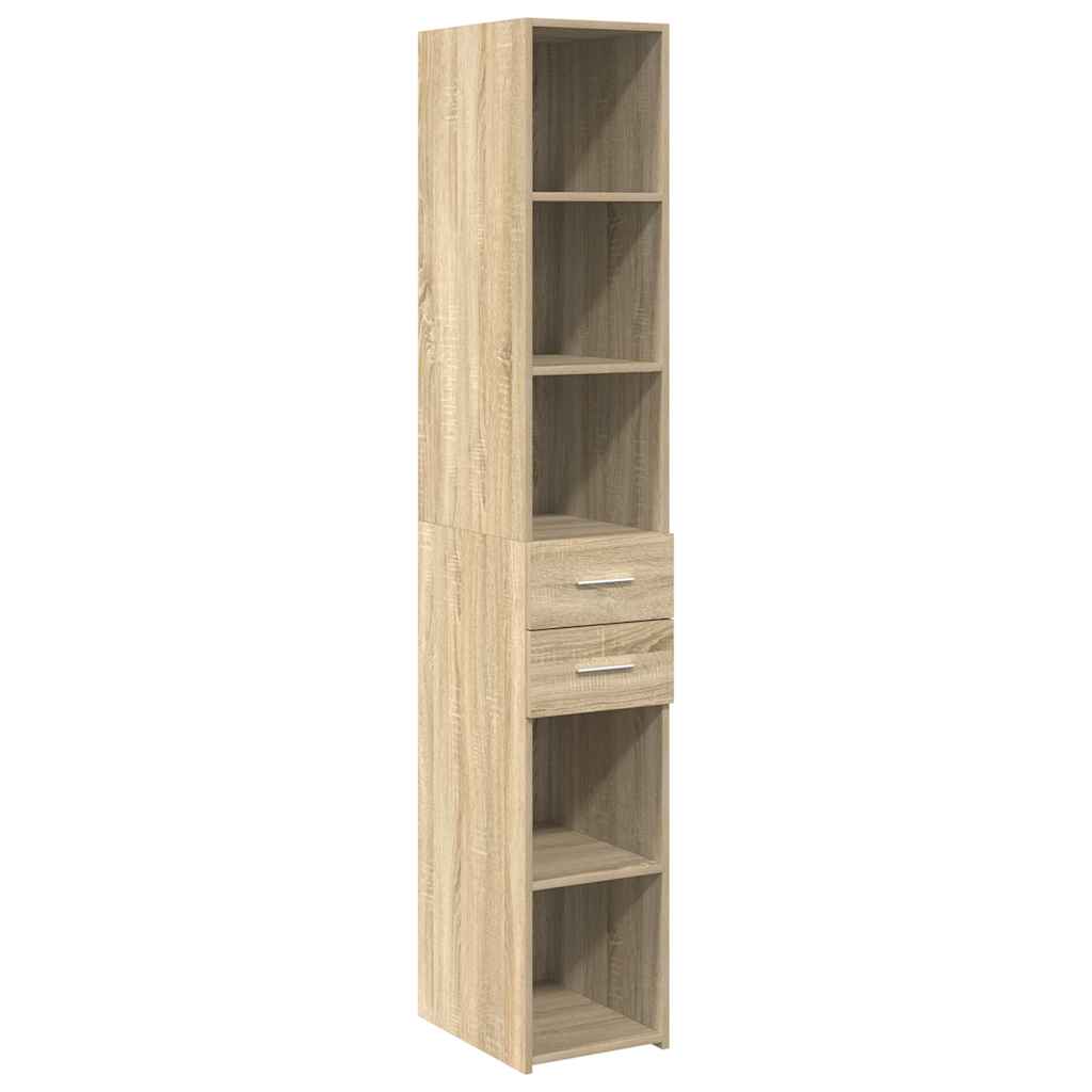 Hochschrank Schmal Sonoma-Eiche 30x42,5x225 cm Holzwerkstoff