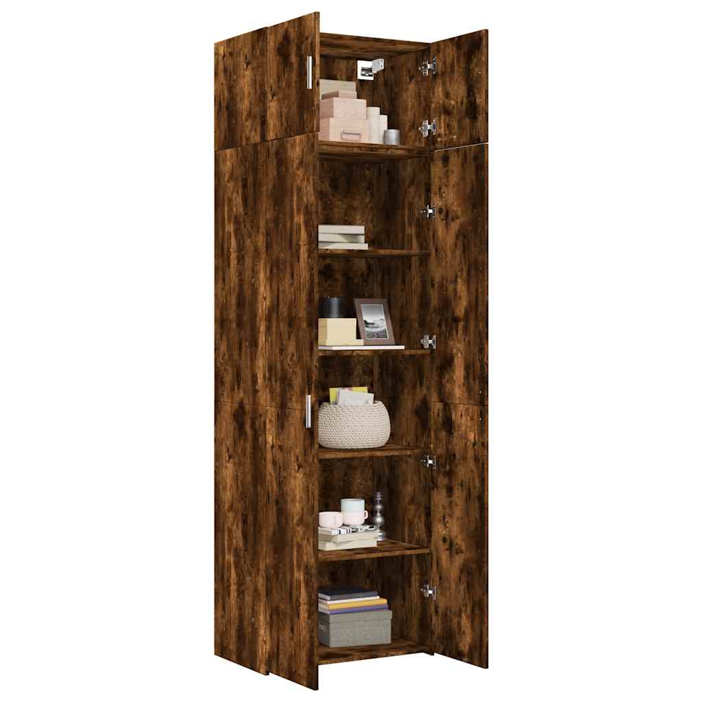 Hochschrank Räuchereiche 70x42,5x225 cm Holzwerkstoff