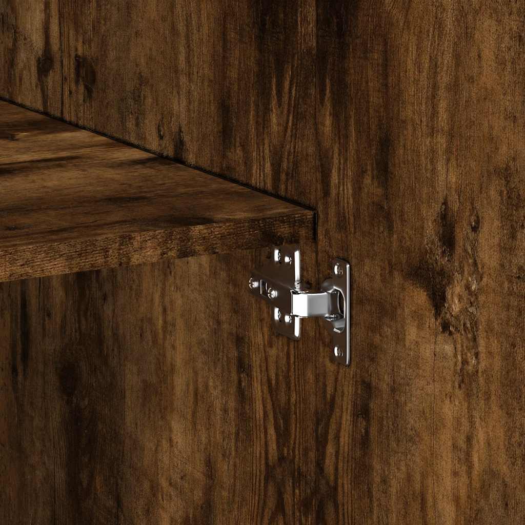 Hochschrank Räuchereiche 70x42,5x225 cm Holzwerkstoff