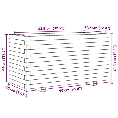 Pflanzkübel 90x40x49,5 cm Kiefernholz Imprägniert