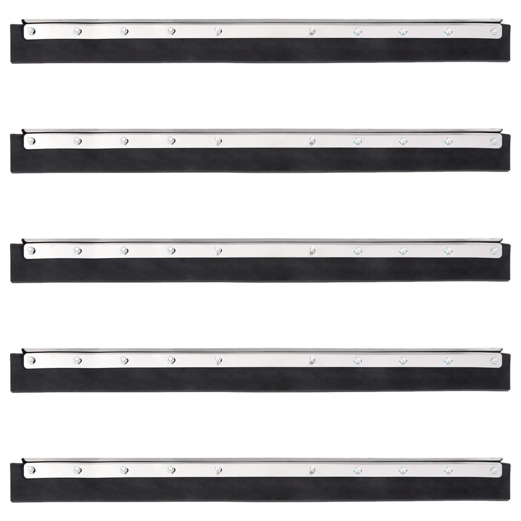 Bodenabzieher 5 Stk. 75x2x5 cm Stahl und Gummi