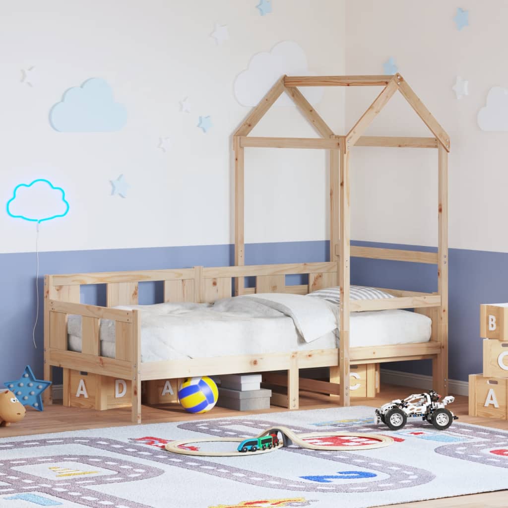 Tagesbett mit Dach 80x200 cm Massivholz Kiefer