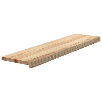 Treppenstufen 12 Stk. Unbehandelt 100x30x2 cm Massivholz Eiche