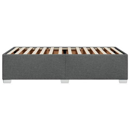 Bettgestell ohne Matratze Dunkelgrau 90x190 cm Stoff