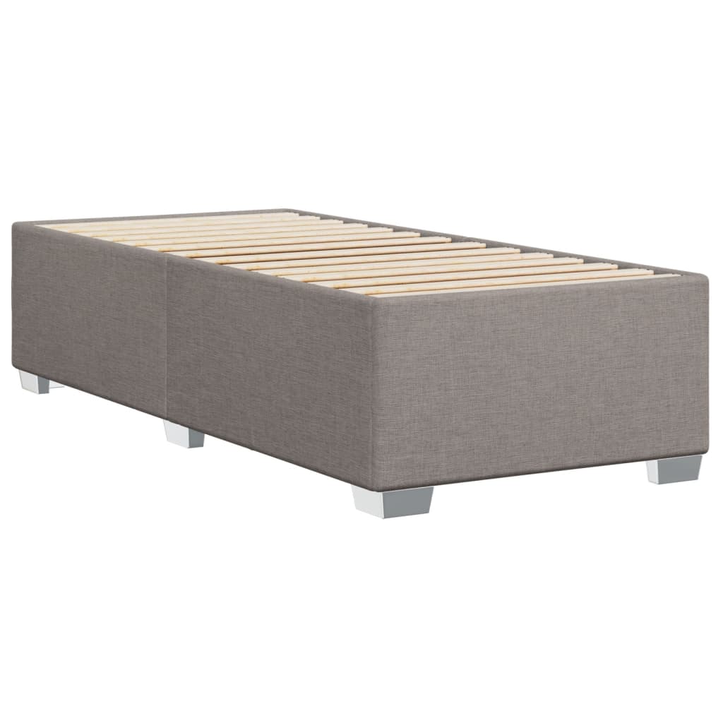 Bettgestell ohne Matratze Taupe 90x190 cm Stoff