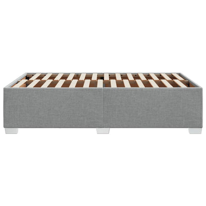 Bettgestell ohne Matratze Hellgrau 120x190 cm Stoff