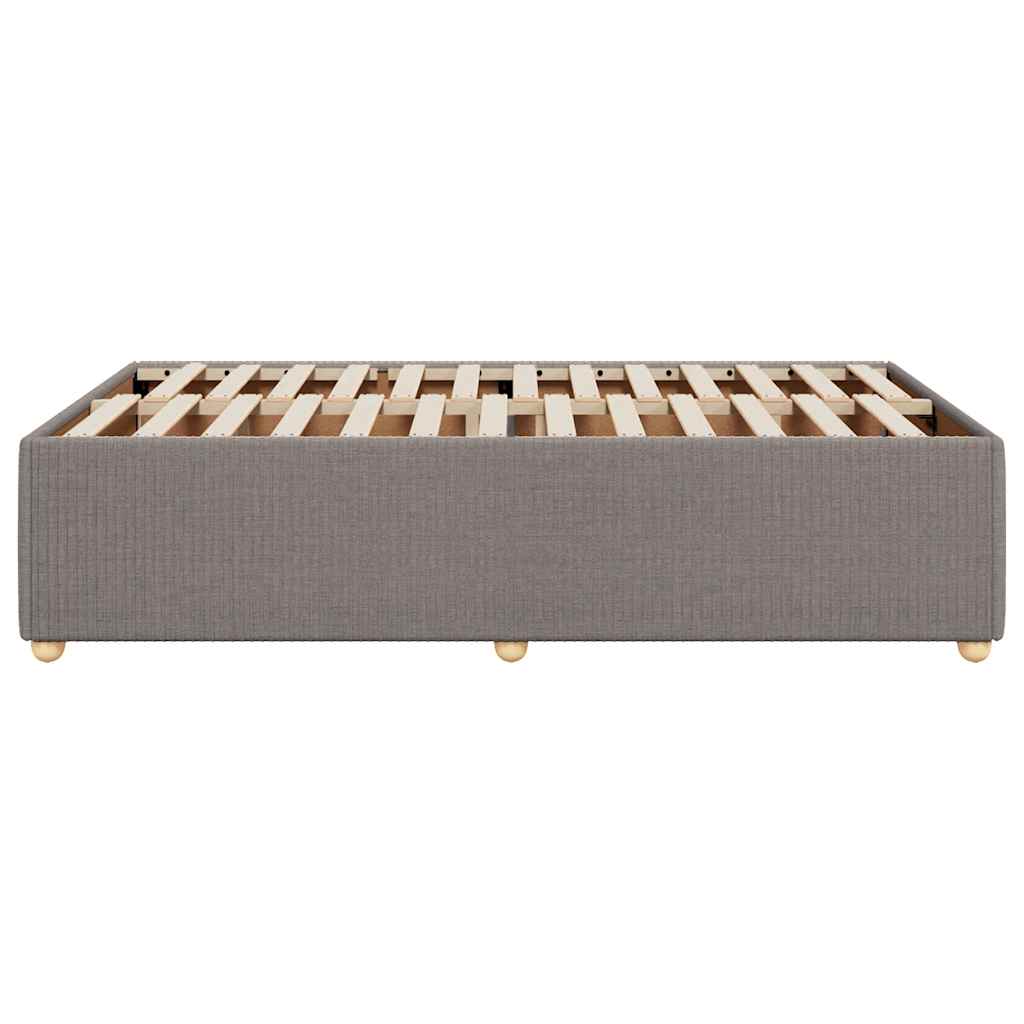 Bettgestell ohne Matratze Taupe 120x190 cm Stoff