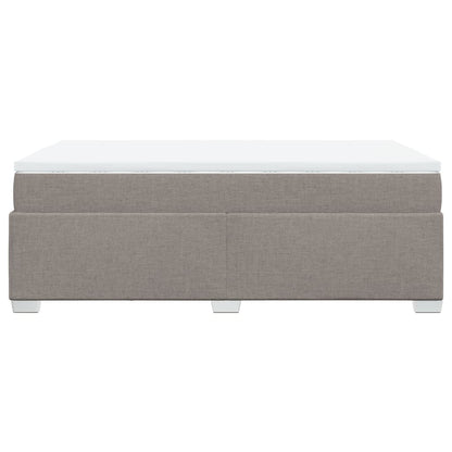 Boxspringbett mit Matratze Taupe 120x200 cm Stoff