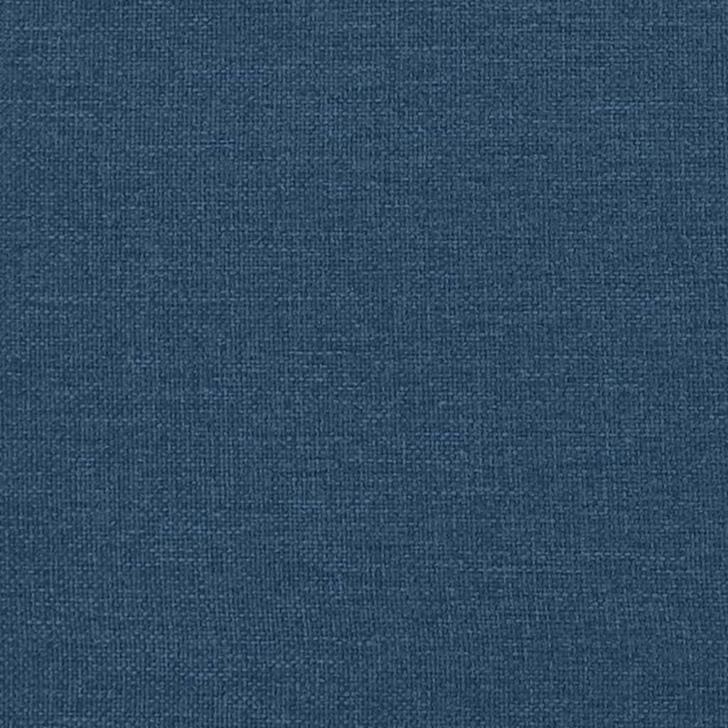 Boxspringbett mit Matratze Blau 120x200 cm Stoff