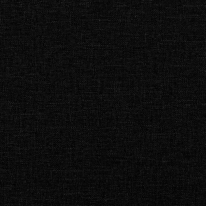 Boxspringbett mit Matratze Schwarz 80x200 cm Stoff