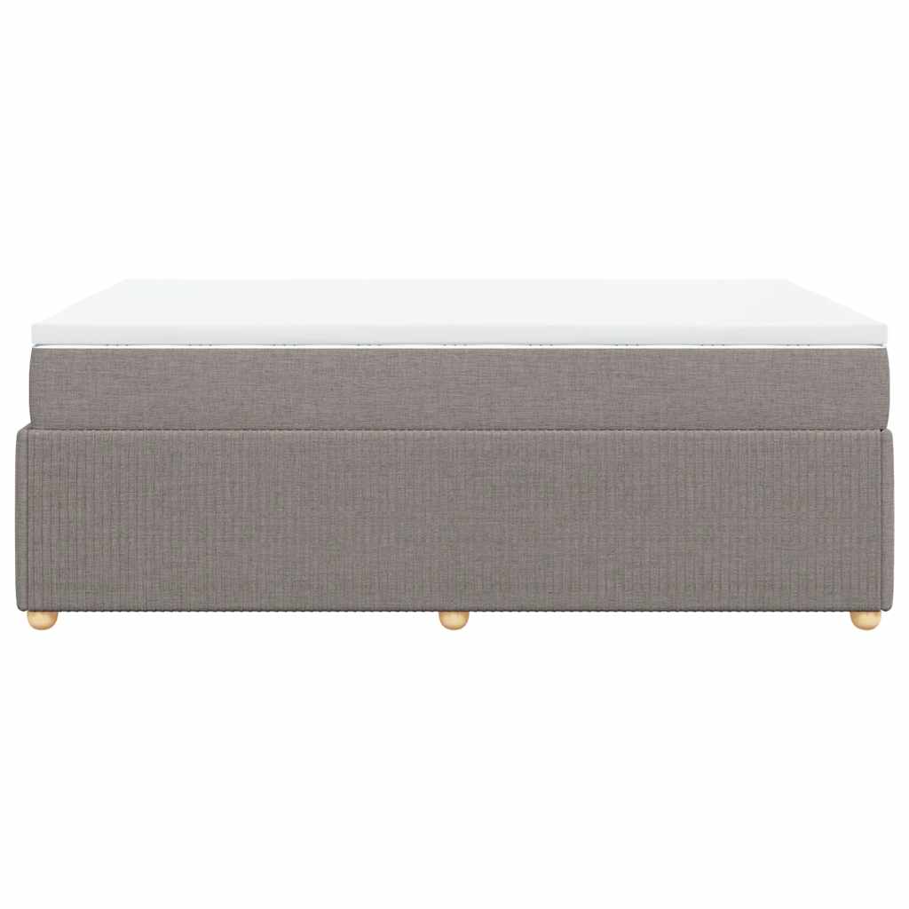 Boxspringbett mit Matratze Taupe 120x190 cm Stoff