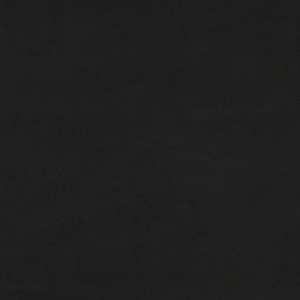 Boxspringbett mit Matratze Schwarz 200x200 cm Samt