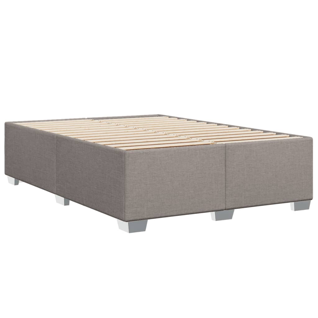 Boxspringbett mit Matratze Taupe 140x190 cm Stoff