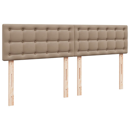 Boxspringbett Matratze Cappuccino-Braun 180x200 cm Kunstleder