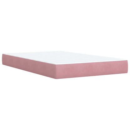 Boxspringbett mit Matratze Rosa 120x200 cm Samt