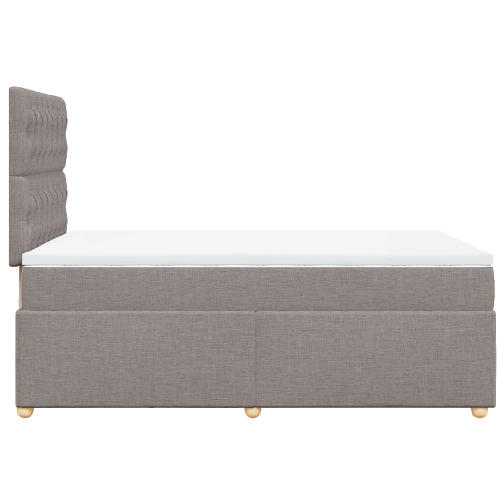 Boxspringbett mit Matratze Taupe 120x190 cm Stoff