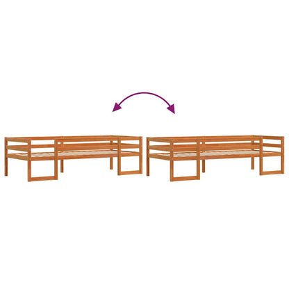 Kinderbett Wachsbraun 80x200 cm Massivholz Kiefer