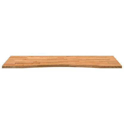 Schreibtischplatte Hellbraun 120x50x2,5 cm Massivholz Eiche