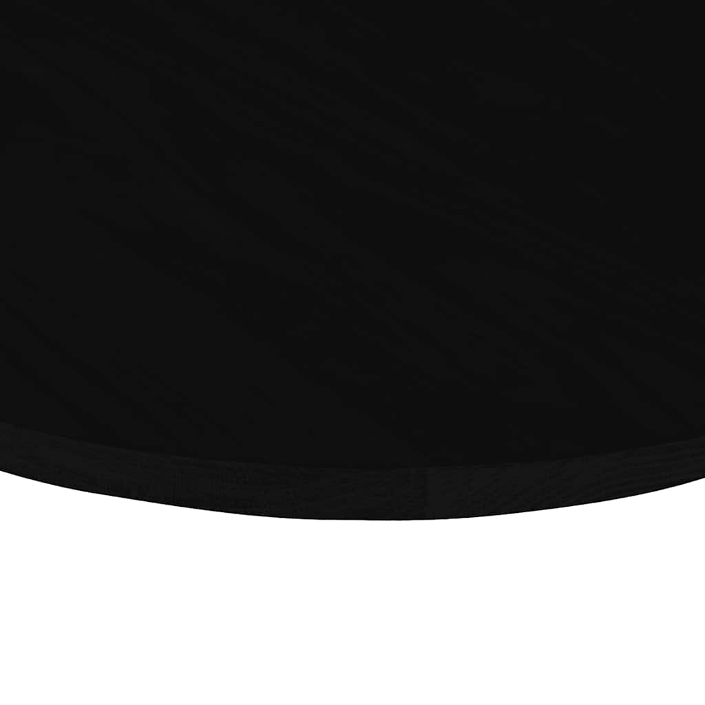 Tischplatte Dunkelbraun 80x40x2 cm Massivholz Eiche Oval