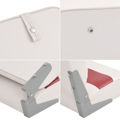 2-tlg. Bootssitz-Set Klappbar Hohe Rückenlehne