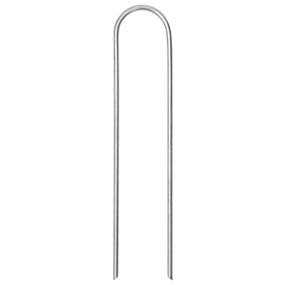 Bodenanker 50 Stk. U-Form 15x3,5 cm Verzinkter Stahl