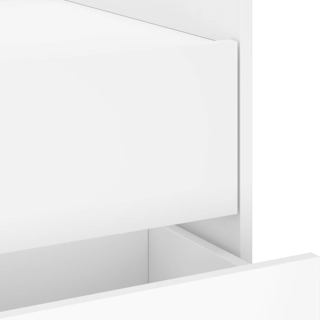 Nachttisch Weiß 45x50x50 cm Holzwerkstoff