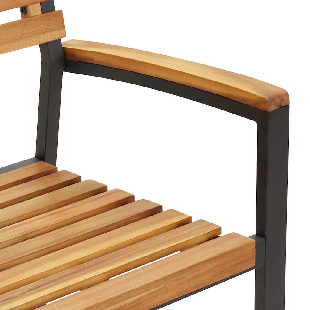 Garten Essgruppe 5 pcs Schwarz Massivholz Akazie