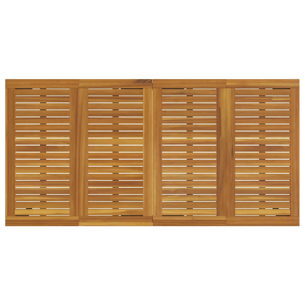 Garten Essgruppe 5 pcs Schwarz Massivholz Akazie