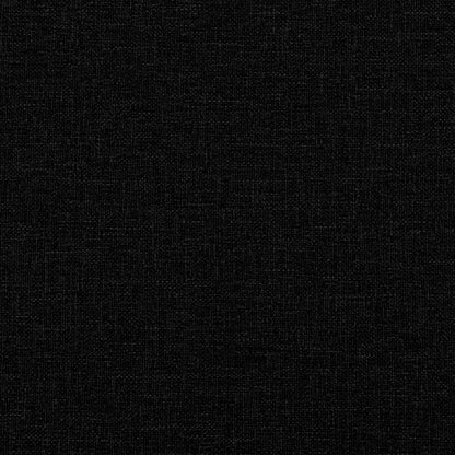 Chaiselongue mit Rechter Armlehne Schwarz Stoff