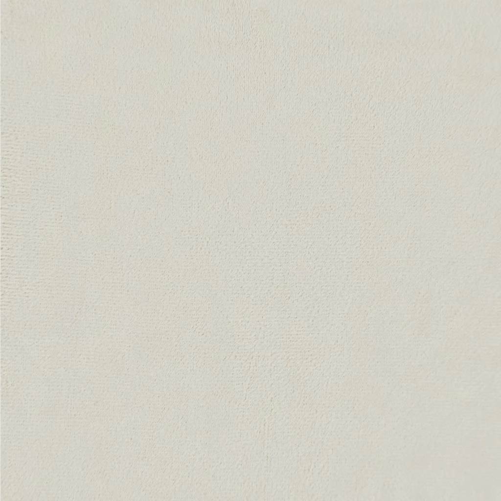 Chaiselongue mit Kissen und Rechter Armlehne Creme Samt