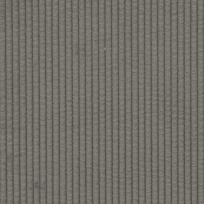 Chaiselongue mit Kissen Hellgrau Cordstoff