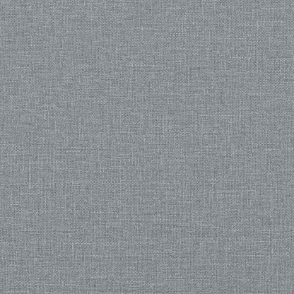 Chaiselongue mit Kissen und Rechter Armlehne Hellgrau Stoff