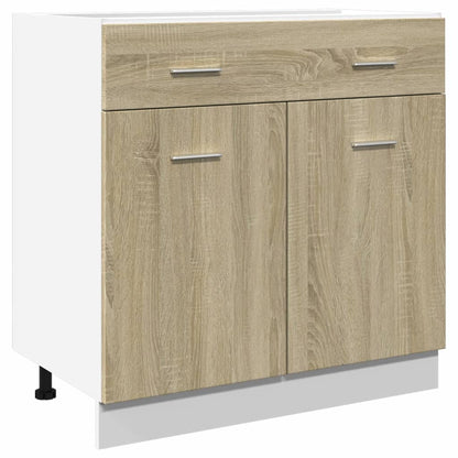 Schubunterschrank Lyon Sonoma-Eiche 80x46x81,5 cm Holzwerkstoff