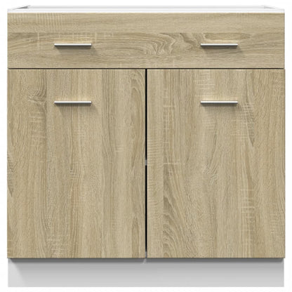 Schubunterschrank Lyon Sonoma-Eiche 80x46x81,5 cm Holzwerkstoff