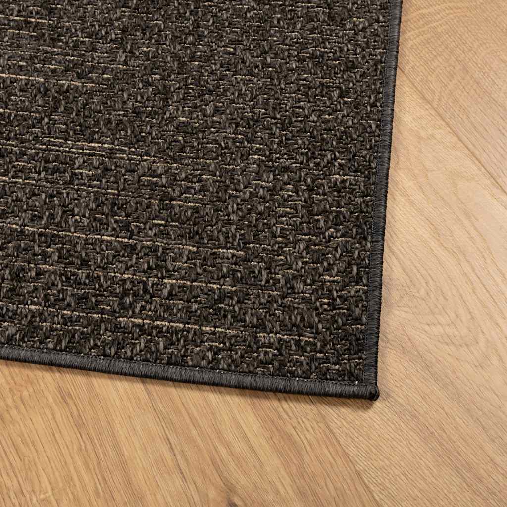 Teppich ZIZUR Anthrazit 140x200cm Jute-Optik Indoor und Outdoor