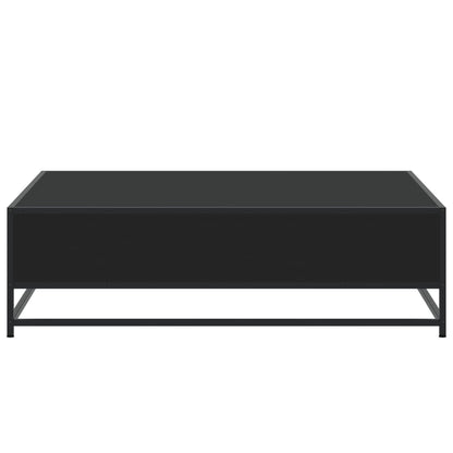 Couchtisch Schwarz 100x100x30 cm Holzwerkstoff und Metall