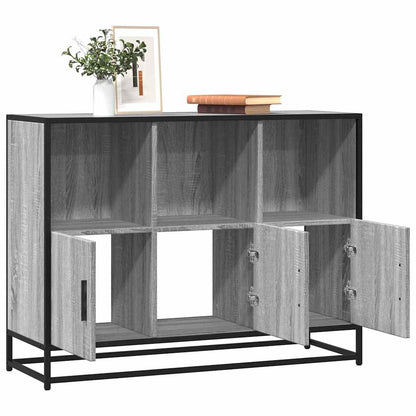 Sideboard Grau Sonoma 100x35x76 cm Holzwerkstoff