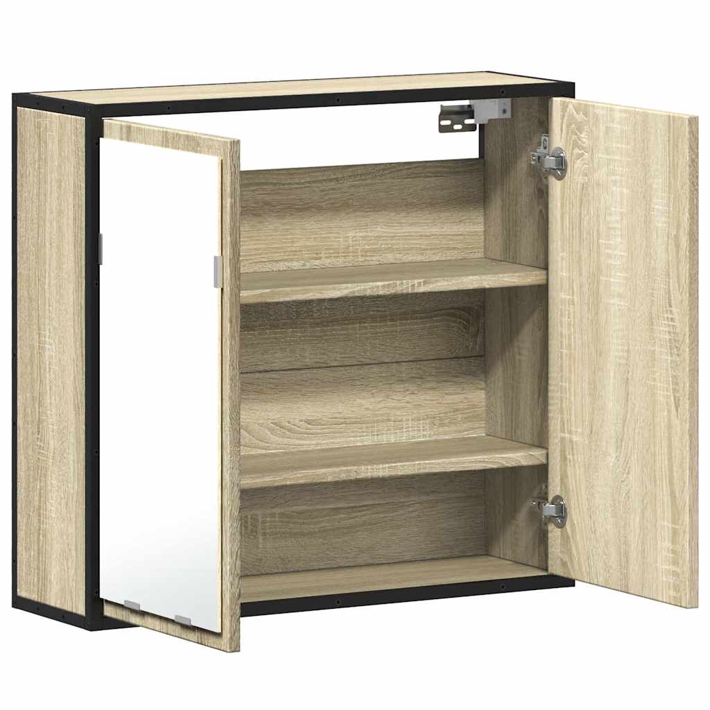 Badezimmer-Spiegelschrank Sonoma-Eiche 65 x 20 x 60 cm Holzwerkstoff