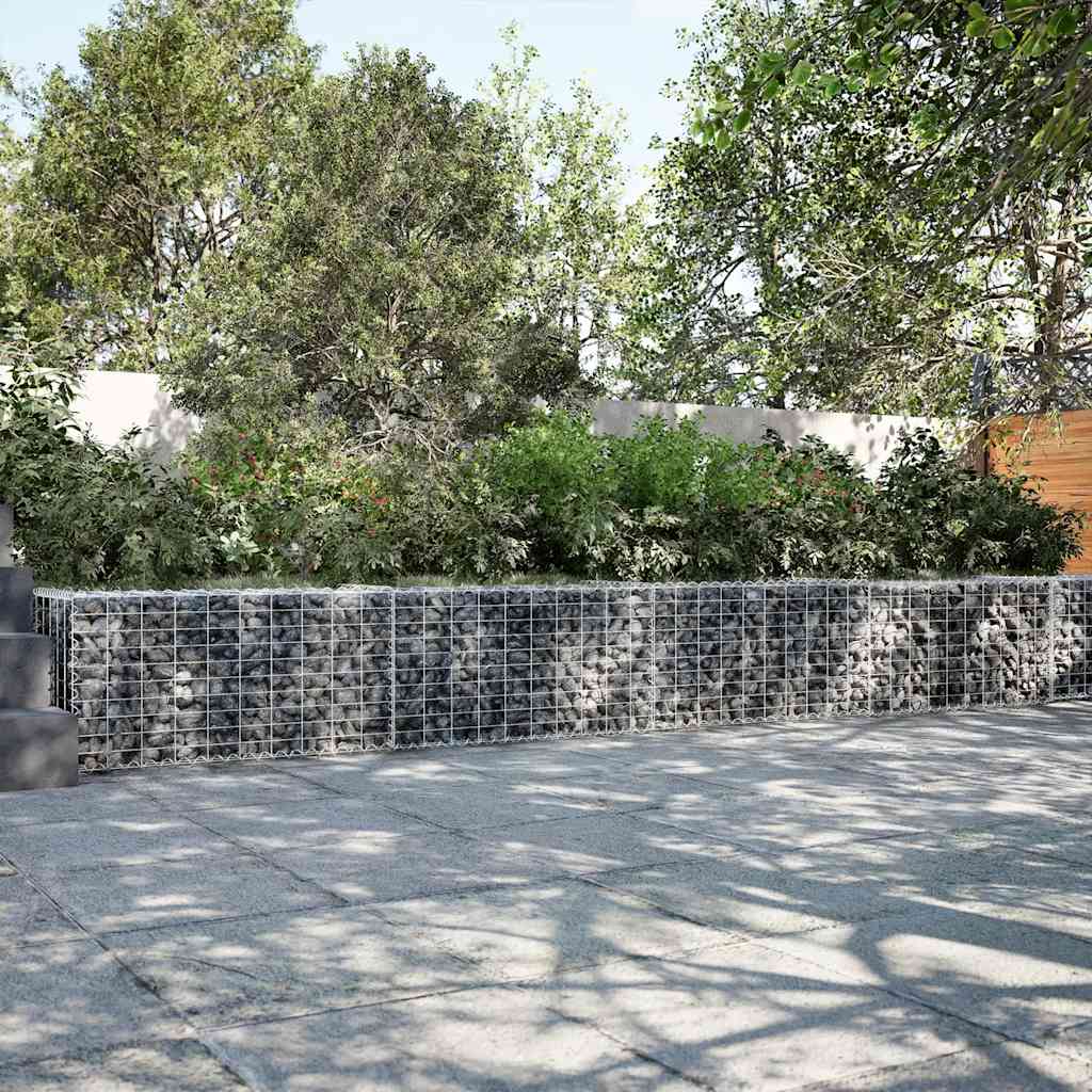 Gabione mit Deckel 700x50x50 cm Verzinktes Eisen