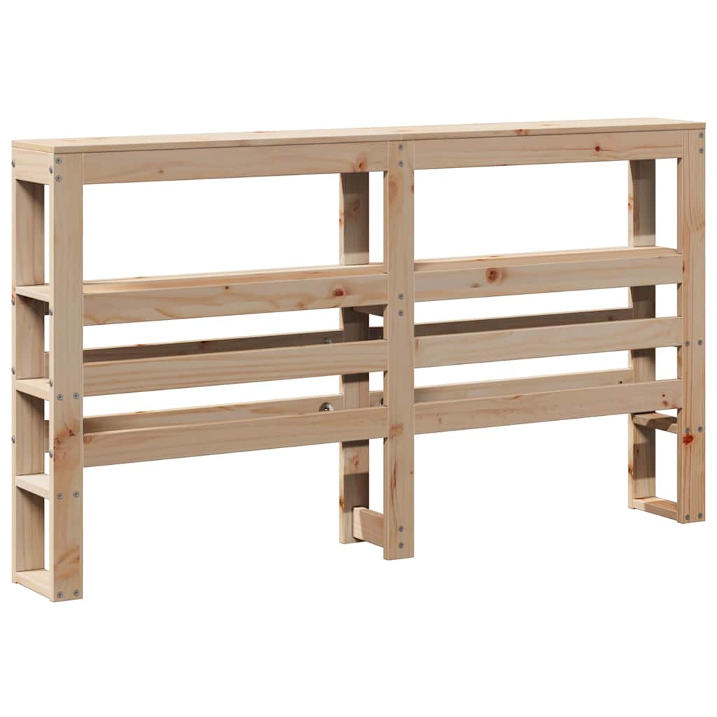 Kopfteil mit Ablagen 150 cm Massivholz Kiefer