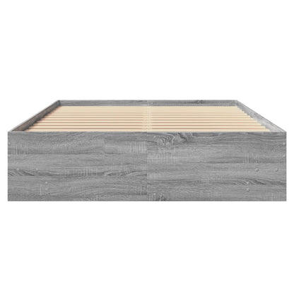 Bettgestell Grau Sonoma 140x190 cm Holzwerkstoff