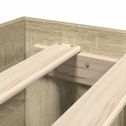 Bettgestell ohne Matratze Sonoma-Eiche 90x190 cm Holzwerkstoff