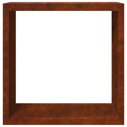 Brennholzregal 100x40x100 cm Wetterfester Stahl