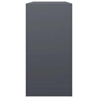 Brennholzregal Anthrazit 100x40x80 cm Stahl