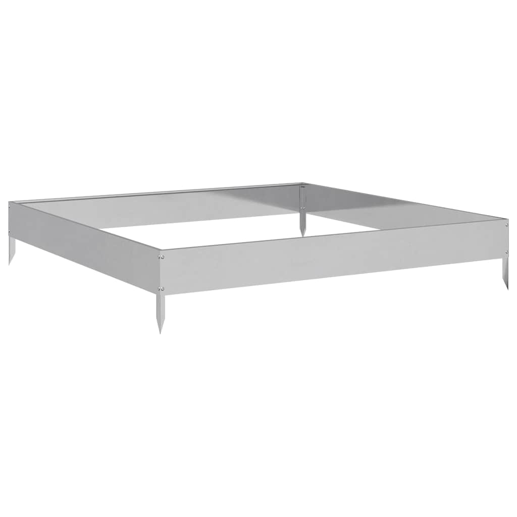 Hochbeet 100x100x18,5 cm Verzinkter Stahl