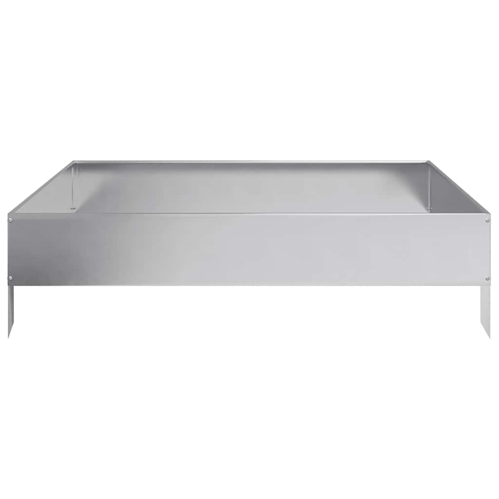 Hochbeet 100x100x26 cm Verzinkter Stahl