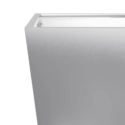 Pflanzkübel 2 Stk. 40x40x40 cm Verzinkter Stahl