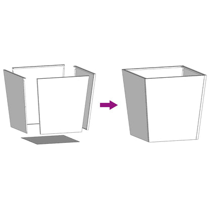 Pflanzkübel 2 Stk. 50x50x50 cm Wetterfester Stahl