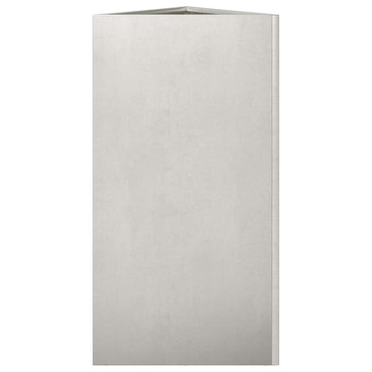 Pflanzkübel 2 Stk. Dreieckig 40x40x75 cm Edelstahl